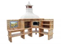 Ref. 328 - 276 cm and 200 cm x 69 cm 62 cm x 304 cm, LxWxH | Grill 60 cm x 40 cm, LxW